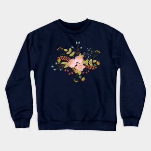 Woodland Flowers - Blue Crewneck Sweatshirt